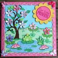 Magical frog pond card