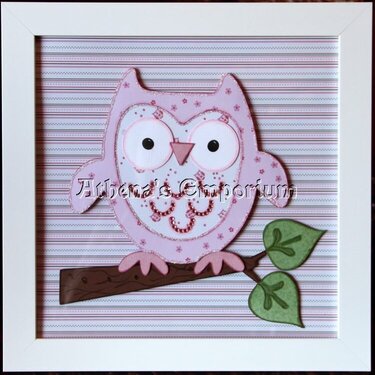 OWL 12X12 WALL ART