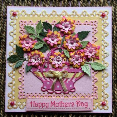 Floral bouquet mother&#039;s day card