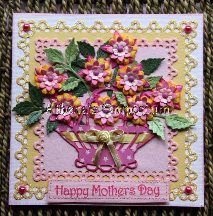 Floral bouquet mother&#039;s day card