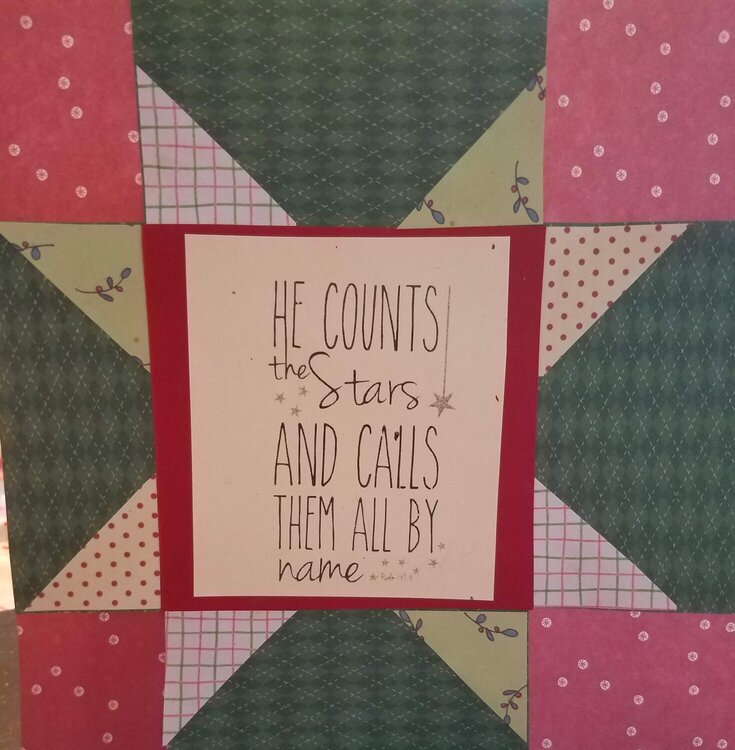 Star quilt card