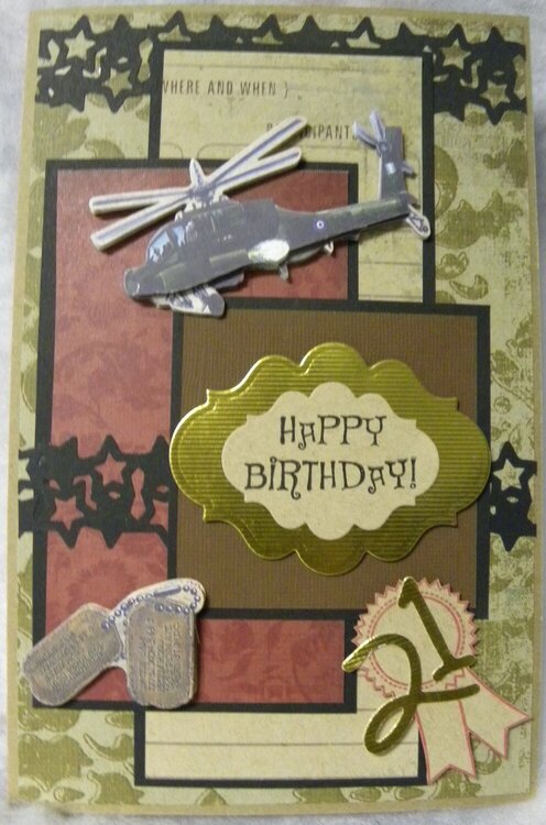 21st BD Card for a new E5 / Gallery Inspiration #7 Card