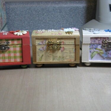 Altered Mini Wood Boxes for Gifts