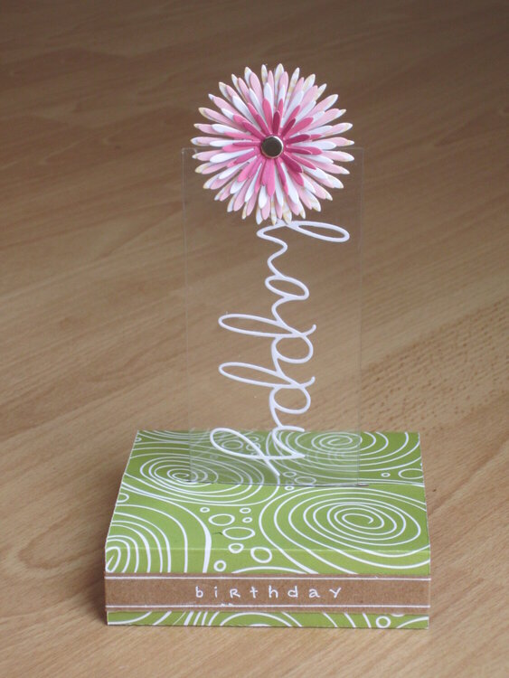 Pop-up Flower with Word Stem