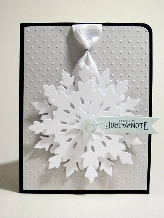 Damask Snowflake Card