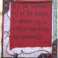 Altered Canvas Teacher Gift