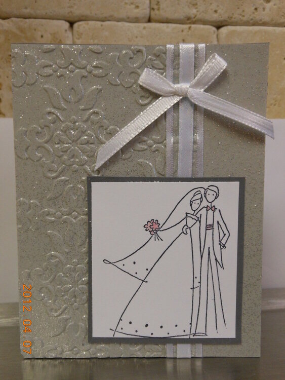 Silver Wedding Card
