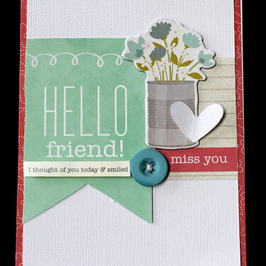 Hello Friend Card **MY Creative Scrapbook