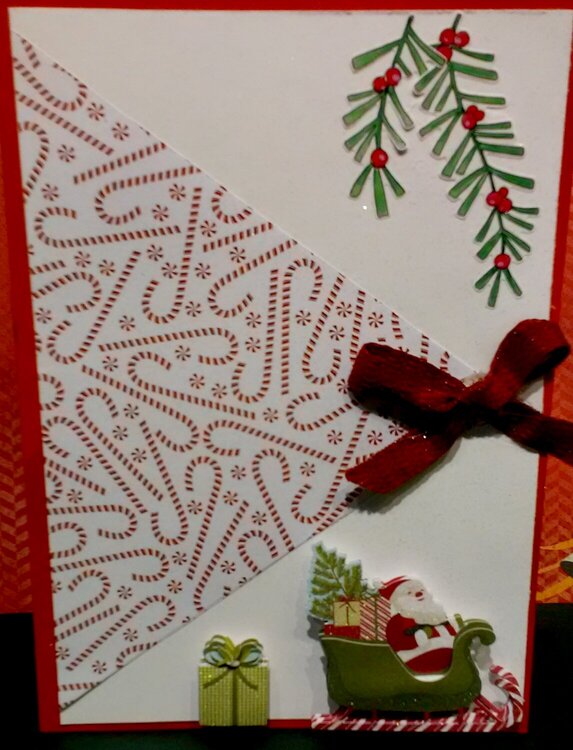 Santa Cane Card