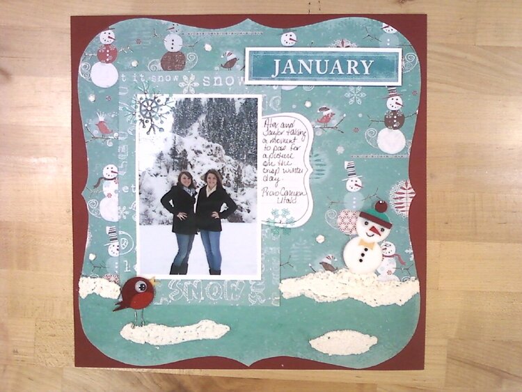January Calander page for Archivers
