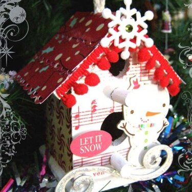 Cosmo Cricket &quot;Jolly By Golly&quot; birdhouse ornament