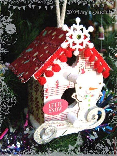 Cosmo Cricket &quot;Jolly By Golly&quot; birdhouse ornament