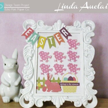 Echo Park's "Happy Easter" decorative frame