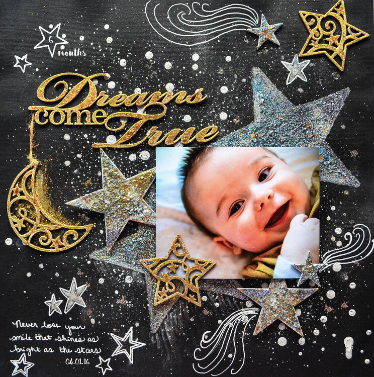 Never Lose Your Shine Mixed Media Layout