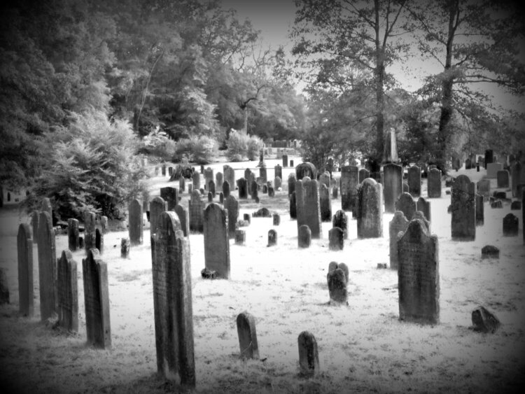 Creepy cemetery
