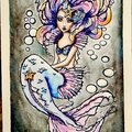 Mermaid post card