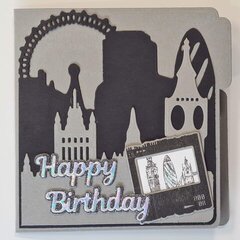 Birthday card with cities