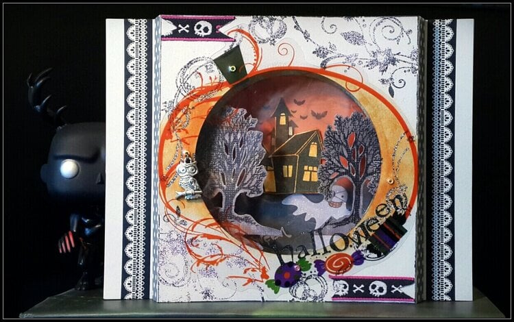 Halloween window card