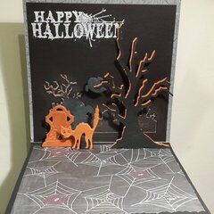 Halloween popup card inside