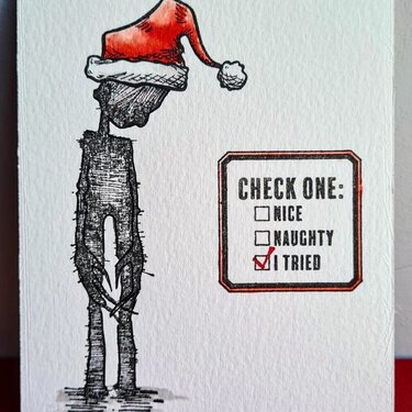 I tried - xmas card