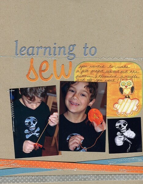 Themed Projects : Learning to Sew