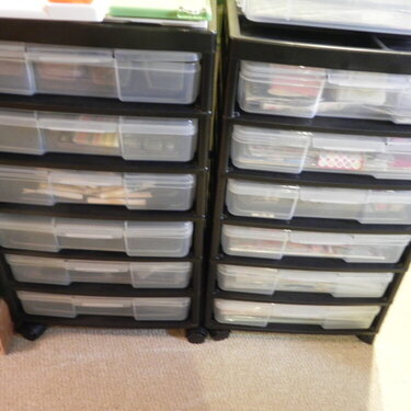 Scrapbook Storage Carts