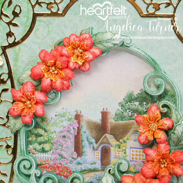 Elegant Floral Frame Birthday Card