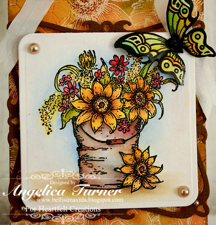 Sunflower Tag {Heartfelt Creations}