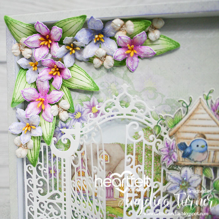 Climbing Clematis Decorative Shadow Box