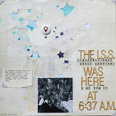 the ISS was here *Cocoa Daisy April kit*