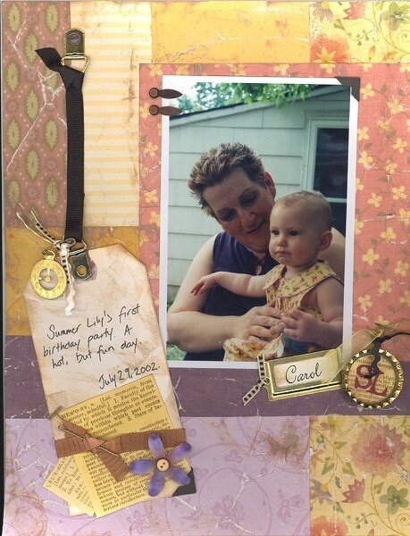Carol &amp; SL *Mom&#039;s day gift LO*