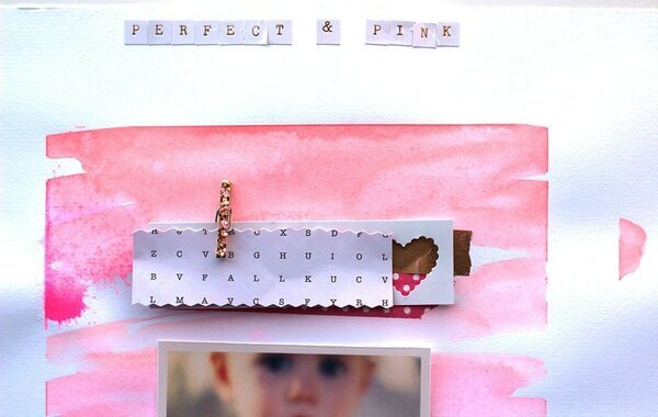 perfect &amp; pink *ScrapbookUpdate FEATHERS*