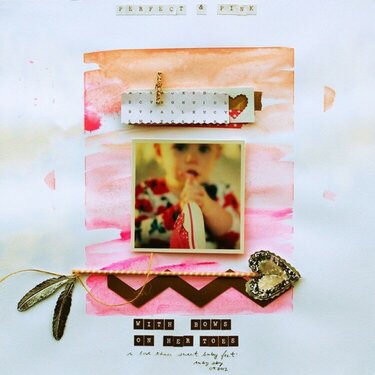 perfect & pink *ScrapbookUpdate FEATHERS*