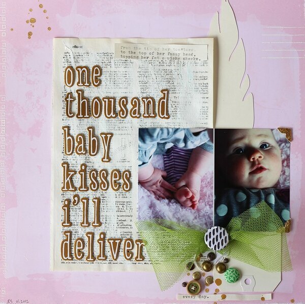 one thousand baby kisses *Scrapbook Update FEATHER