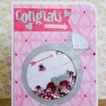 Congrats {Engagement or Wedding} Shaker card