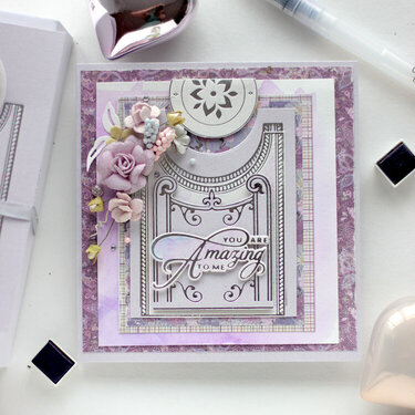 Filigree Crescent Band Card - Amazing Paper Grace