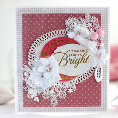 Elegant Holiday Glimmer Card - Amazing Paper Grace