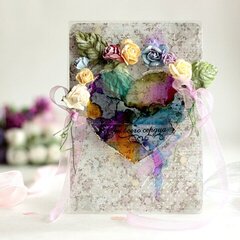 Valentine's Day card ** Clear scraps**