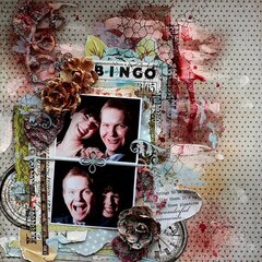 Happy couple **Scraps of Darkness** and 2Crafty chipboard