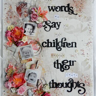 &quot;The Words We Say...&quot; Canvas