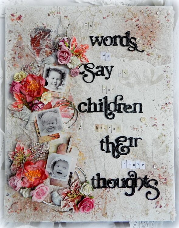 &quot;The Words We Say...&quot; Canvas