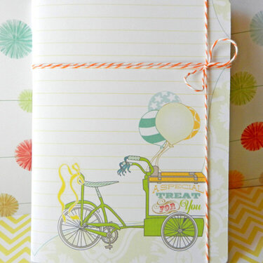 &quot;Special Treat&quot; Handmade Notebook *Webster&#039;s Pages*