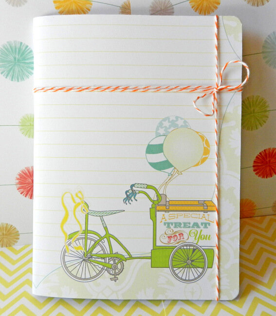 &quot;Special Treat&quot; Handmade Notebook *Webster&#039;s Pages*