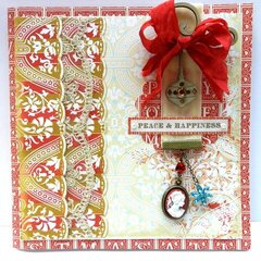 "Peace & Happiness" Card **Webster's Pages**