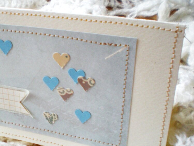 Blue heart card