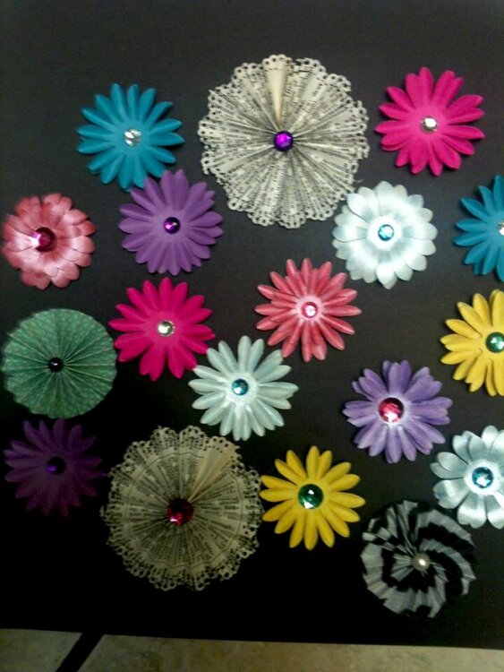 Variety of Handmade paper flowers