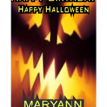 Halloween BDay Card
