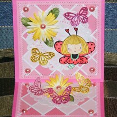 Mother's Day LadyBug Easel card