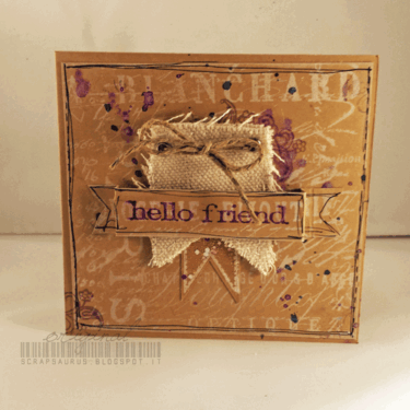 Card : Hello Friend