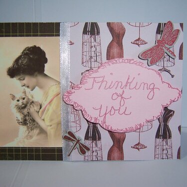 vintage thinking of you card
